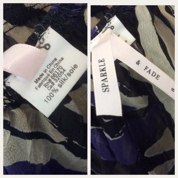 XSOLDXAnthropologie Sparkle Fade Silk Babydoll Top - Picture 4 of 4